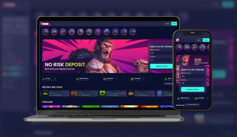 Booms Bet Casino – Speel slots en live casino met echt geld image 1